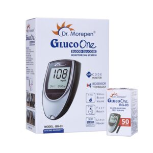 this is a image of bloof glucose monitor by dr morepene