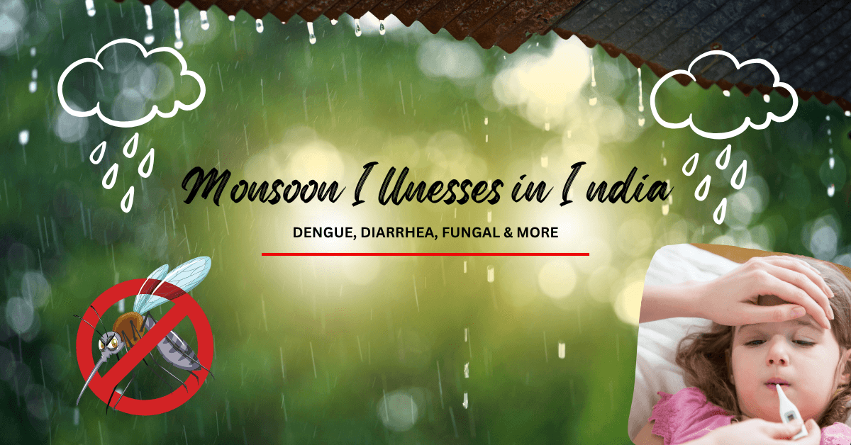 banner for monsoon illness blog in india