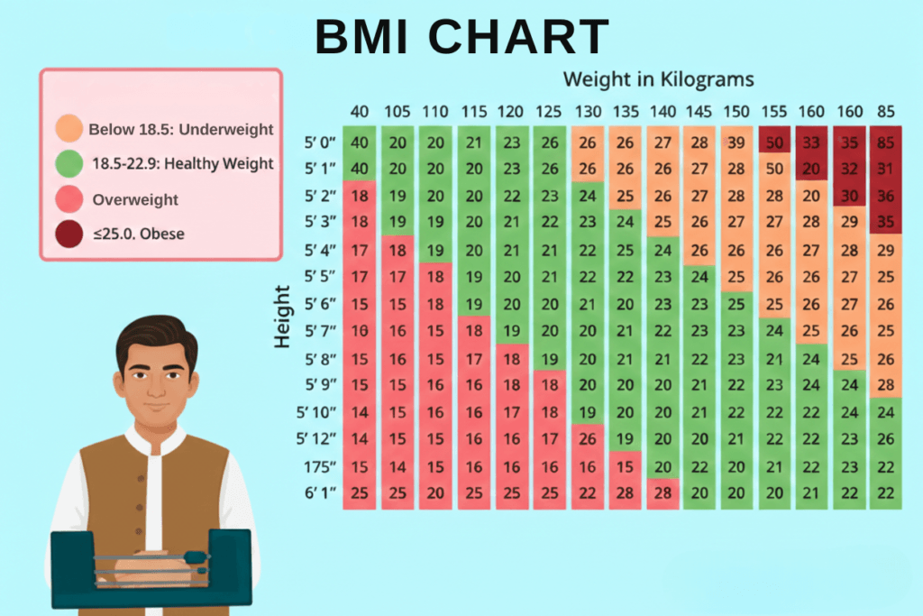 indian bmi chart